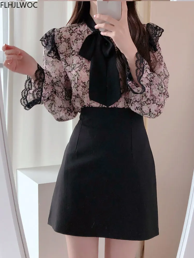 Retro Vintage Black Lace Bow T - Formal Wear Japan Women review and price