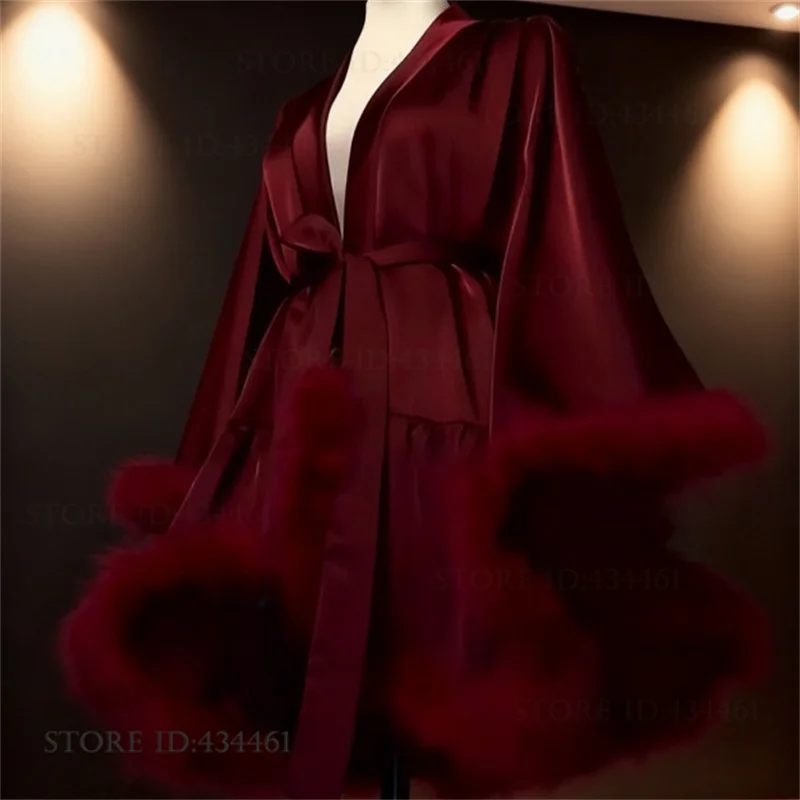 Luxury Big Sleeve Hairy Cuffs  - Women'S Formal Wear Wedding review and price