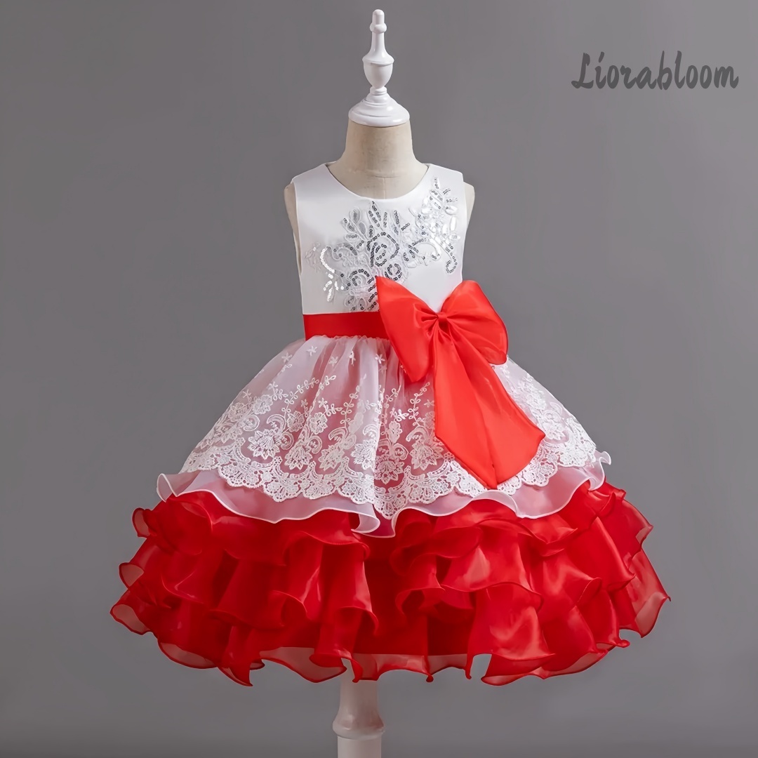 Girls' Dress With Large Bow Sl - Women Formal Wear For Party review and price