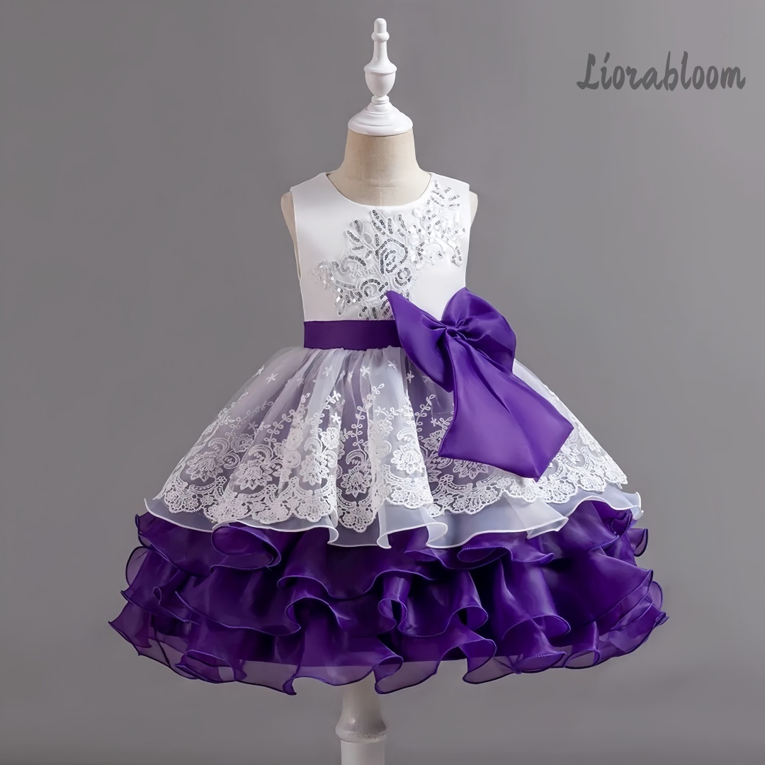 Girls' Dress With Large Bow Sl - Women Formal Wear For Party review and price