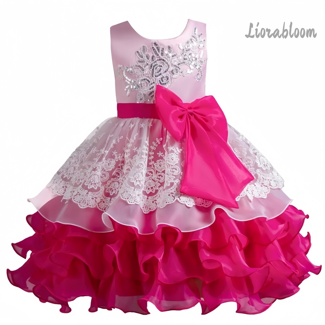 Girls' Dress With Large Bow Sl - Women Formal Wear For Party review and price