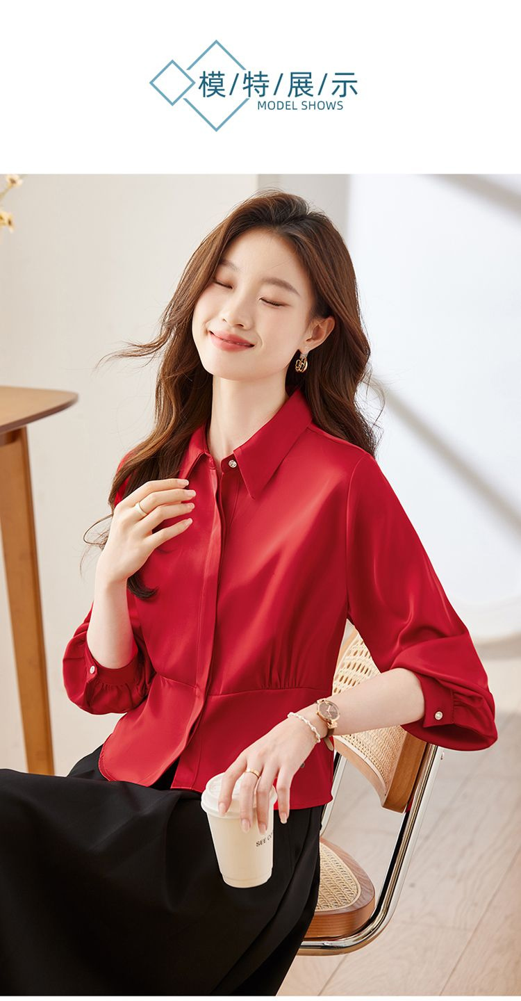 Long Sleeve Shirts Womens Cott - Women Formal Wear Korean review and price