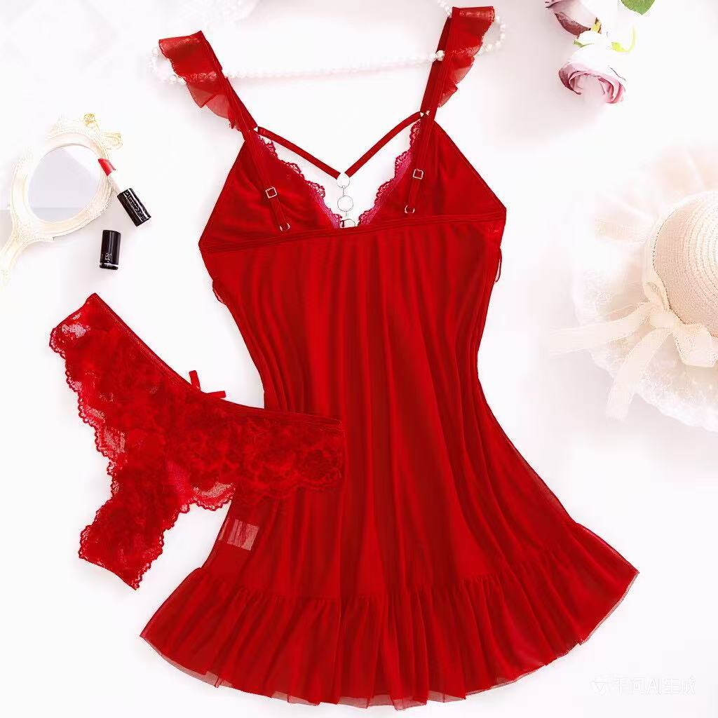 2026 New Red Sexy Lingerie Set - Women'S Formal Wear Wedding review and price