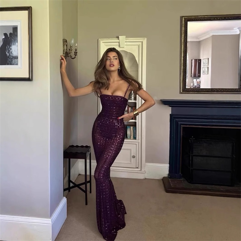 Purple Crystal Women Prom Dres - Women Formal Wear With Skirt review and price