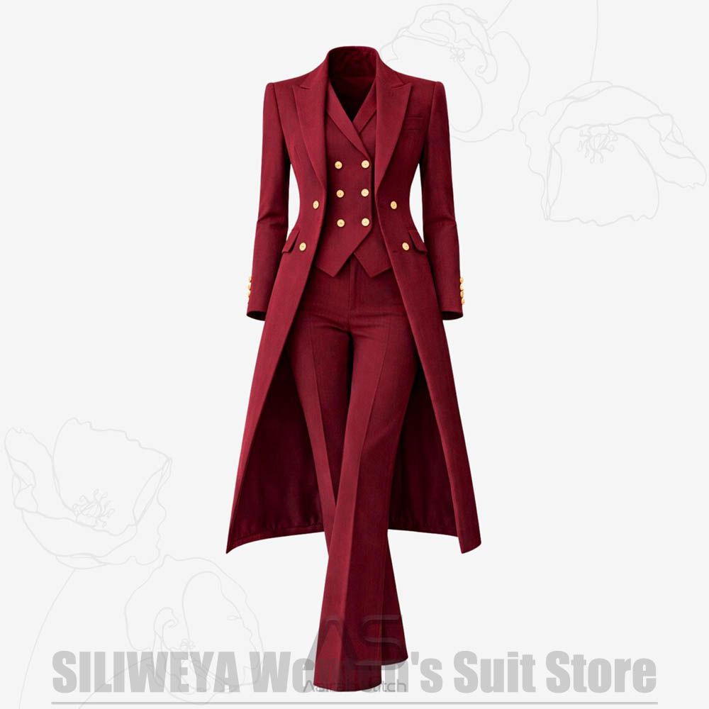 Women's Suit 3 Piece Double Br - Women Formal Wear For Party review and price
