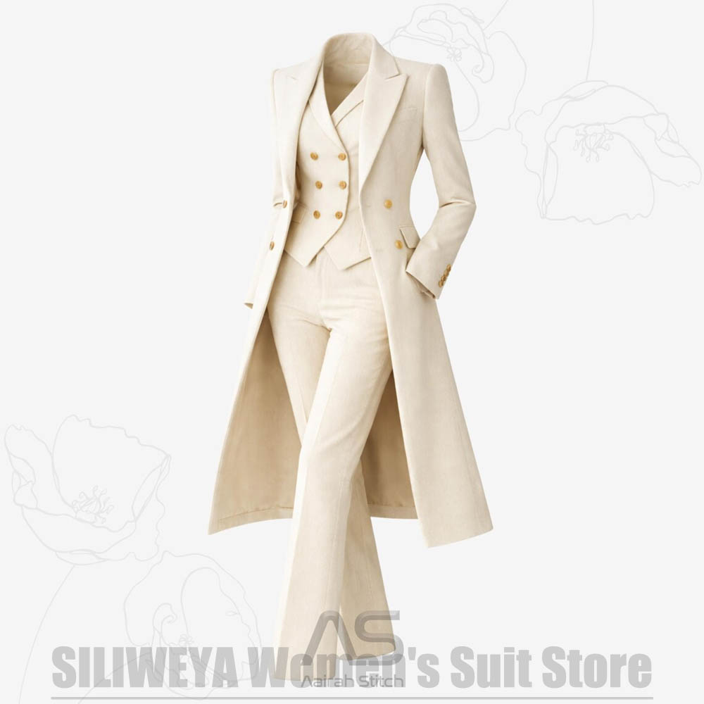 Women's Suit 3 Piece Double Br - Women Formal Wear For Party review and price