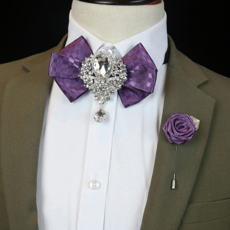 Men's Wedding Rhinestone Bow T - Women Formal Wear Korean review and price
