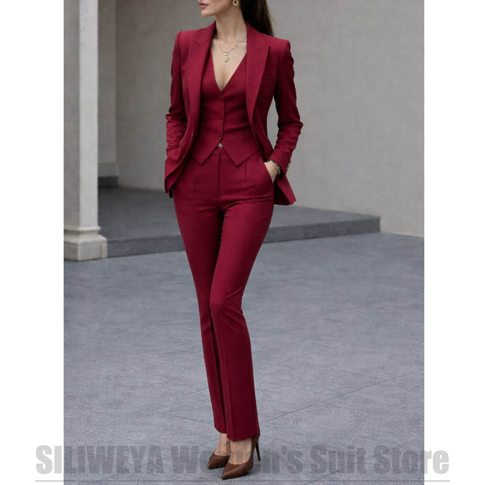 Women 3 Piece Suit Set Blazer  - Women Formal Wear For Party review and price