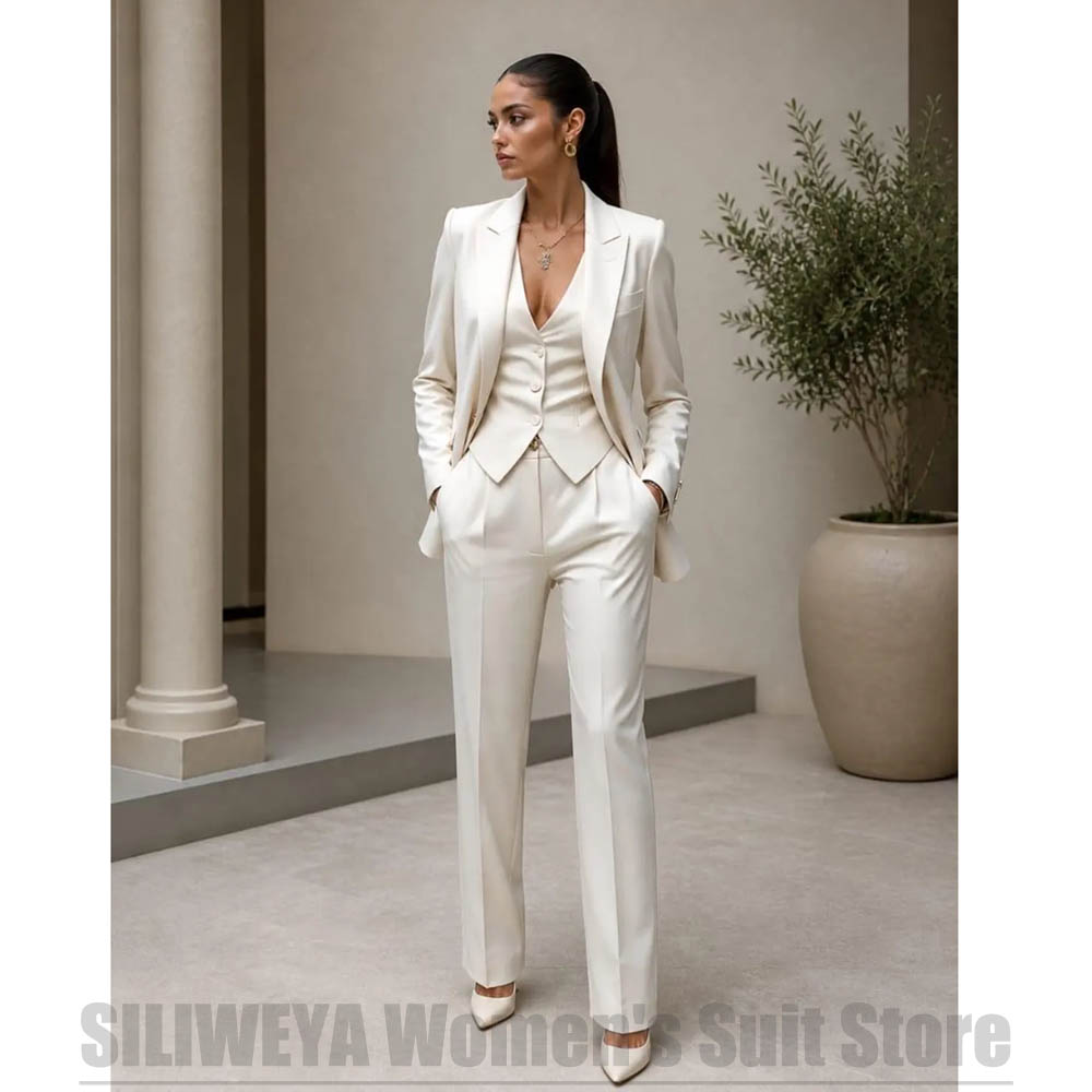 Women 3 Piece Suit Set Blazer  - Women Formal Wear For Party review and price