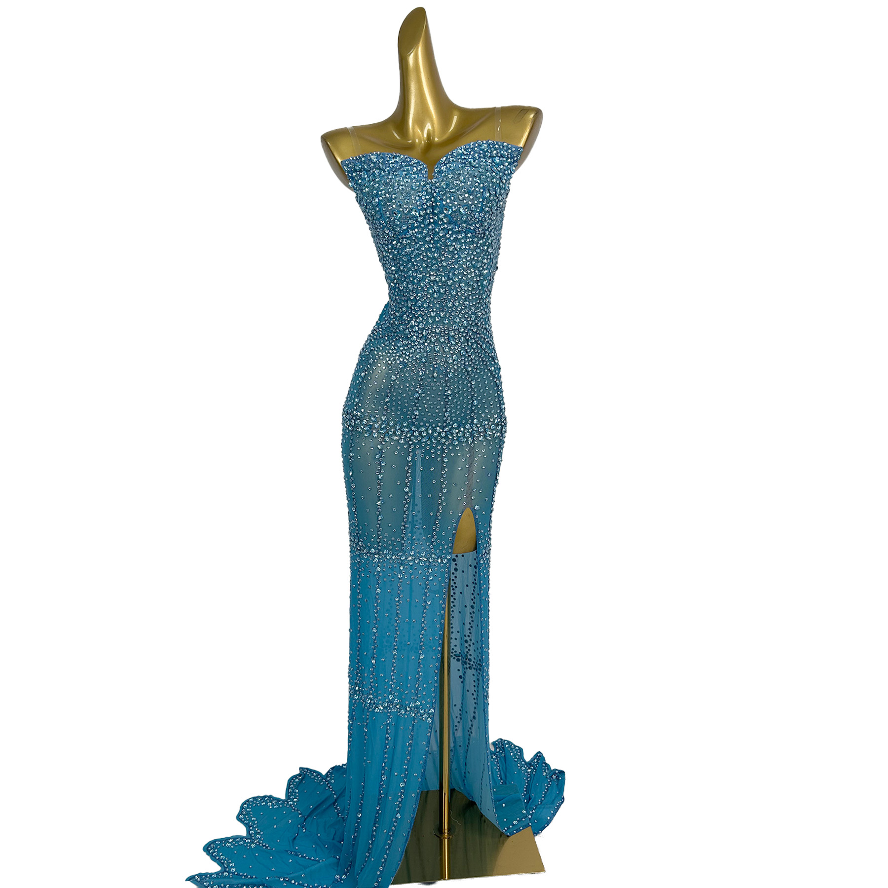 High-end Wedding Sparkly Cryst - Women Formal Wear Photoshoot review and price