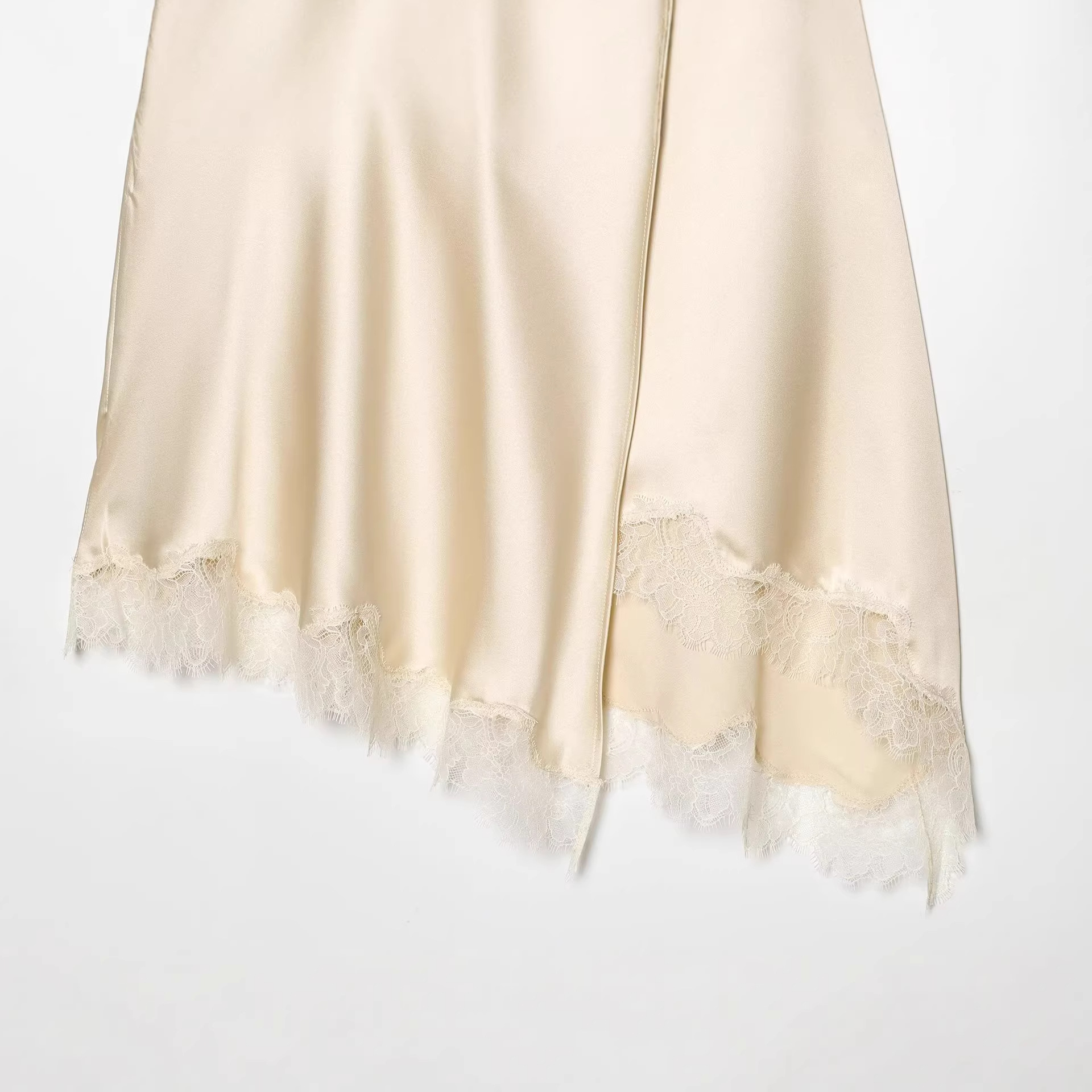 Women's Elegant Satin Lace Hem - Women Formal Wear With Skirt review and price
